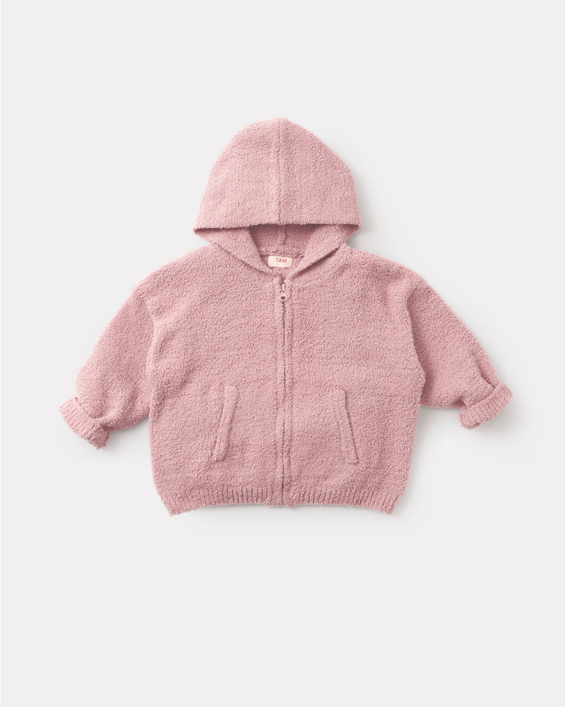 7AM Enfant - Gilet à Capuche Zippé - Peluche