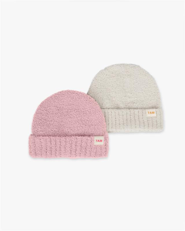 7AM - Beanies Set of 2 - Fuzzy