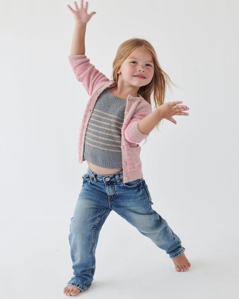 7AM - Cardigan & Camisole Set - Fuzzy
