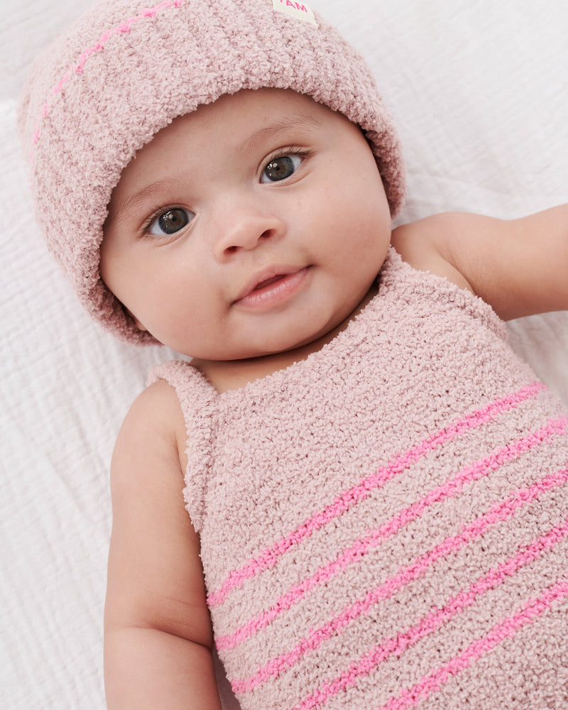 7AM - Cardigan & Camisole Set - Fuzzy