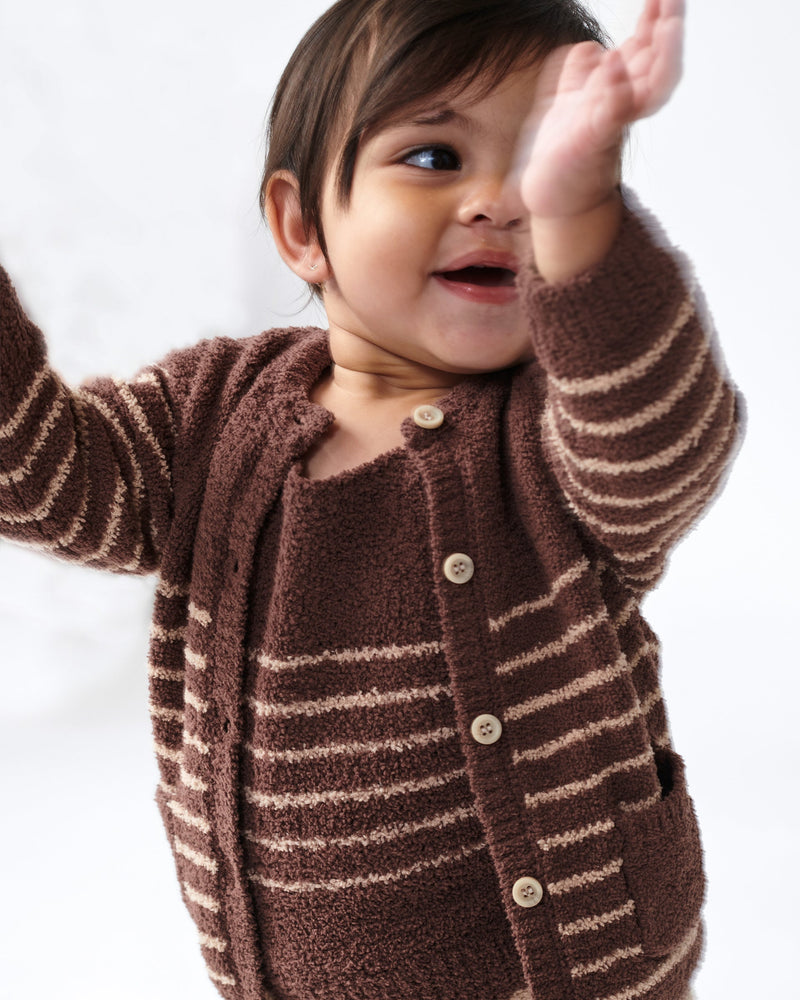 7AM - Cardigan & Camisole Set - Fuzzy
