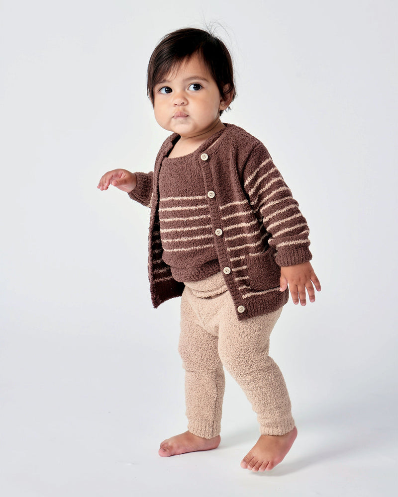 7AM - Cardigan & Camisole Set - Fuzzy