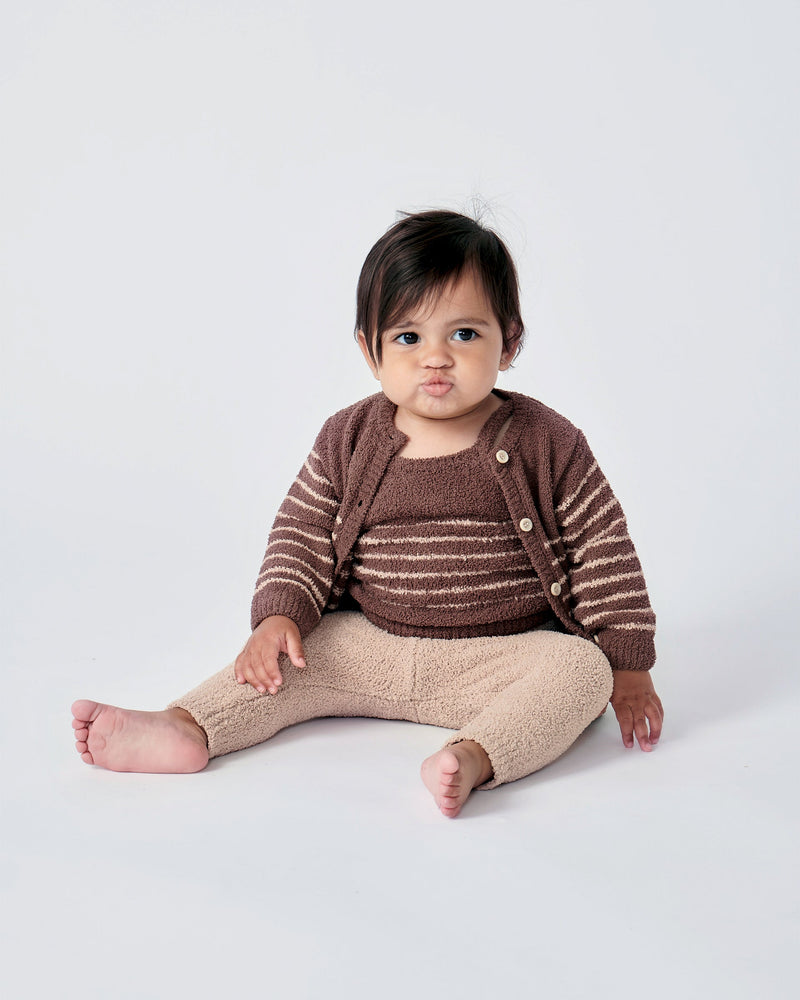 7AM - Camisole & Cardigan Set - Fuzzy