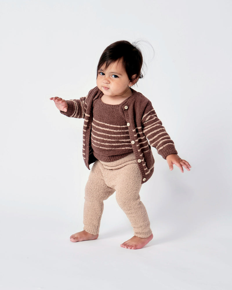 7AM - Cardigan & Camisole Set - Fuzzy