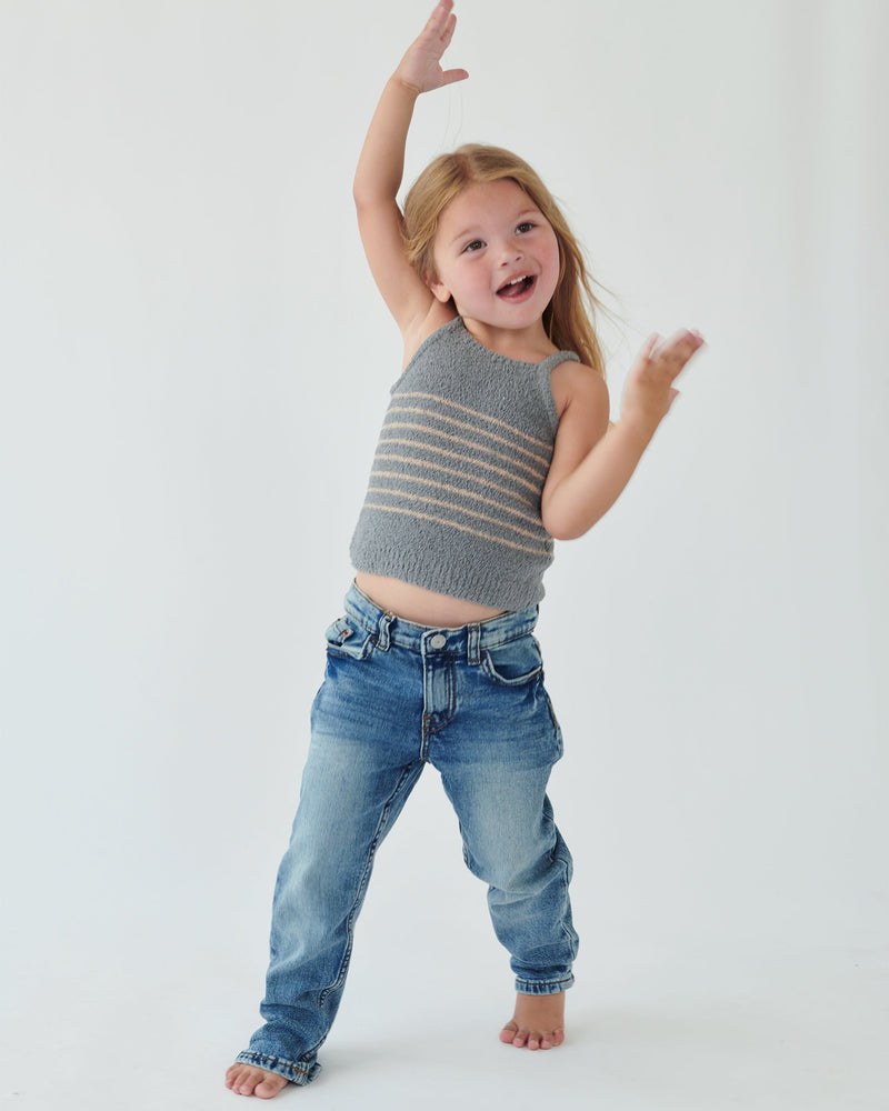 7AM - Cardigan & Camisole Set - Fuzzy
