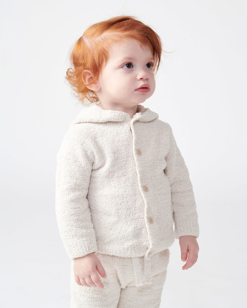 7AM - Hooded Cardigan - Fuzzy