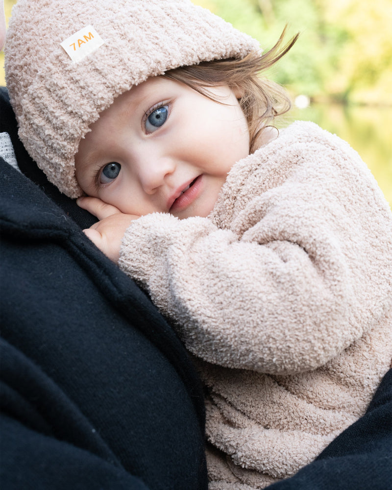 7AM - Beanies Set of 2 - Fuzzy | Cozy Knit Hat Collection for Babies & Kids