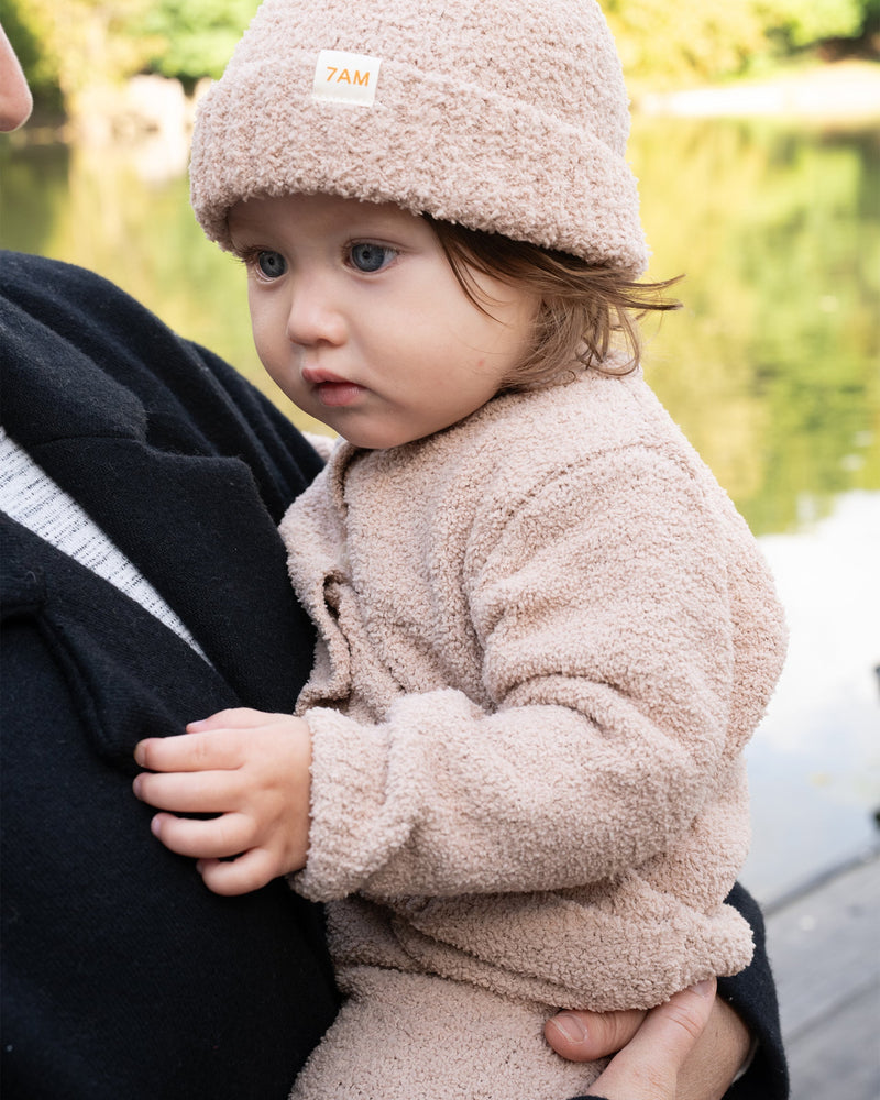 7AM - Beanies Set of 2 - Fuzzy | Cozy Knit Hat Collection for Babies & Kids