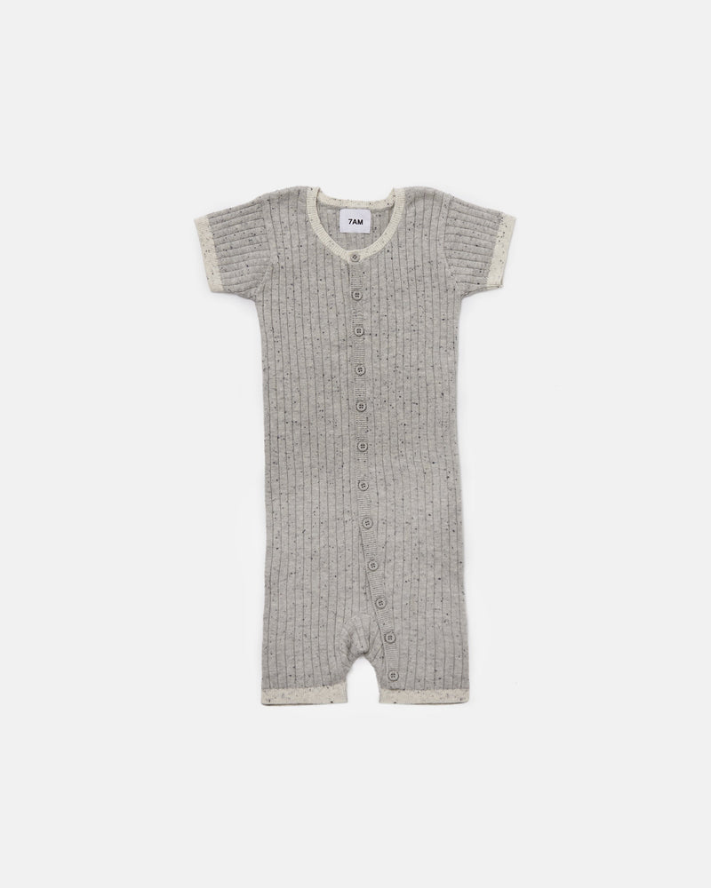 7AM - Short Sleeve Romper - Hug Me | Baby & Toddler Short-Sleeve One-Piece