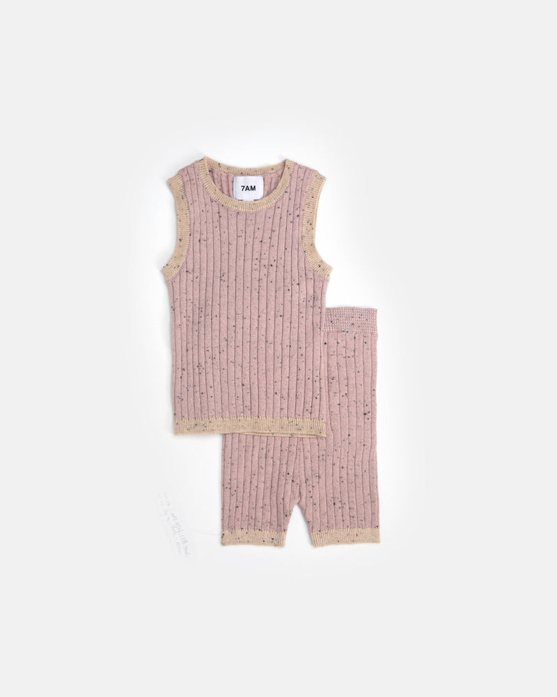 7AM - Tank Top - Hug Me - Ash Rose - 18-24M