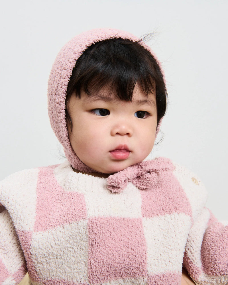 Boxy Sweater • Checkers Fuzzy