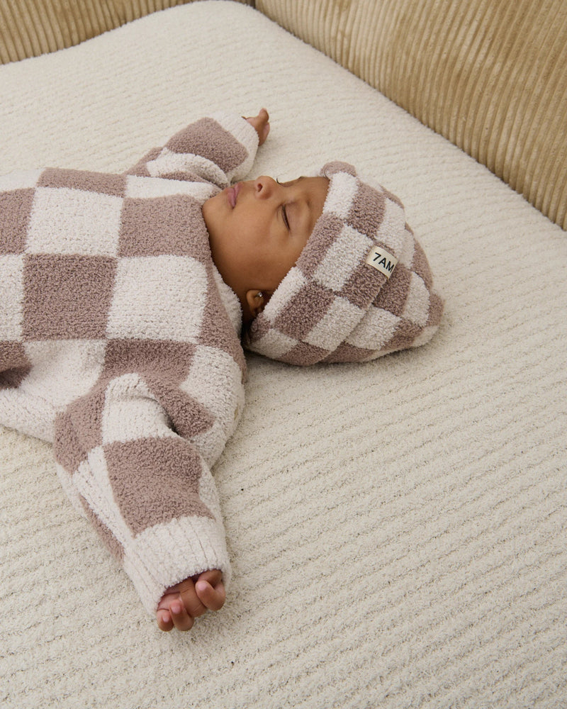 Boxy Sweater • Checkers Fuzzy