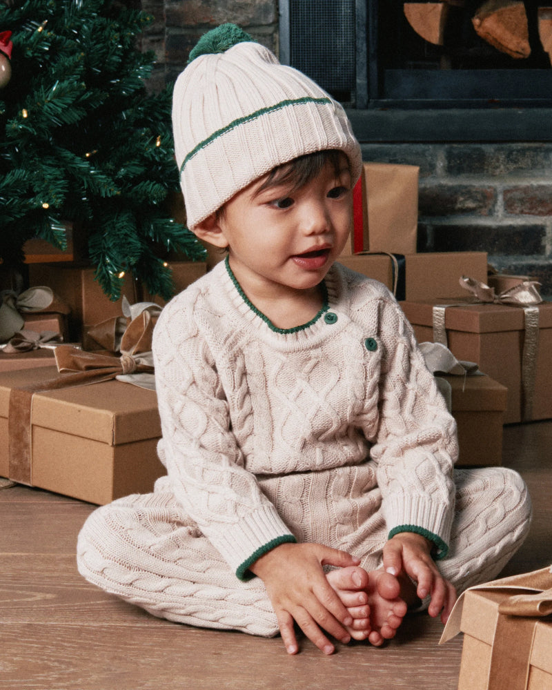 Cable Cotton Sweater - Holiday Edition
