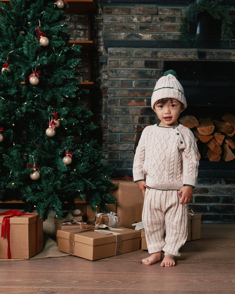 Ribbed Cotton Beanie • Holiday Edition