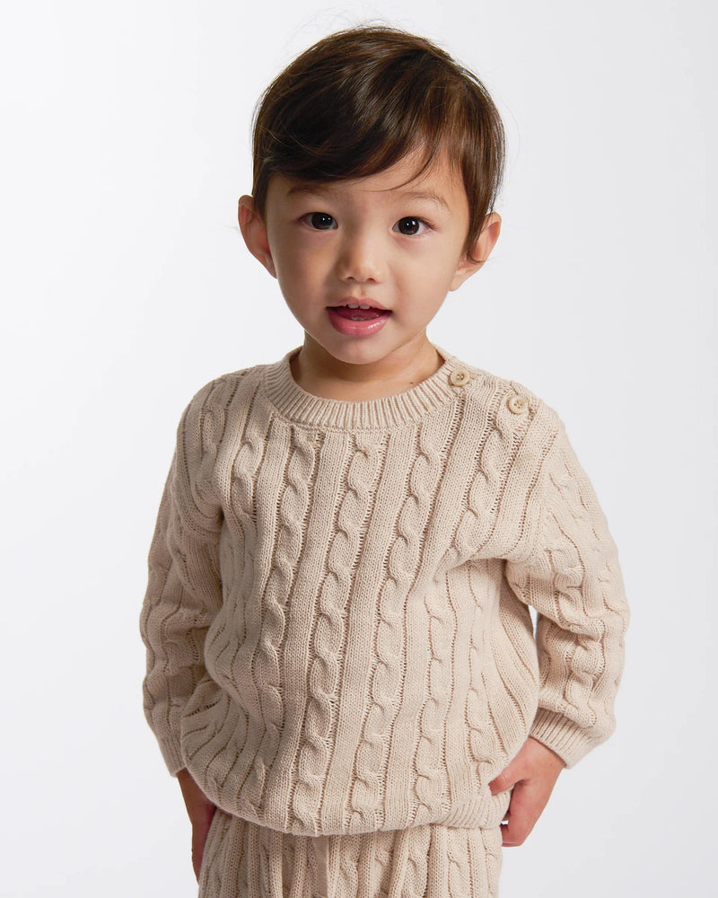 Cable Cotton Knit Set