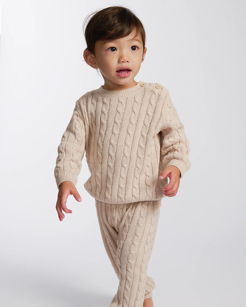 Cable Cotton Knit Set