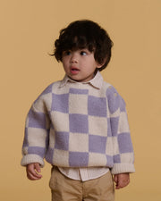 Boxy Sweater • Checkers Fuzzy