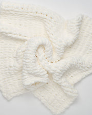 Hand-Knit Chenille Throw