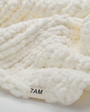 Hand-Knit Chenille Throw