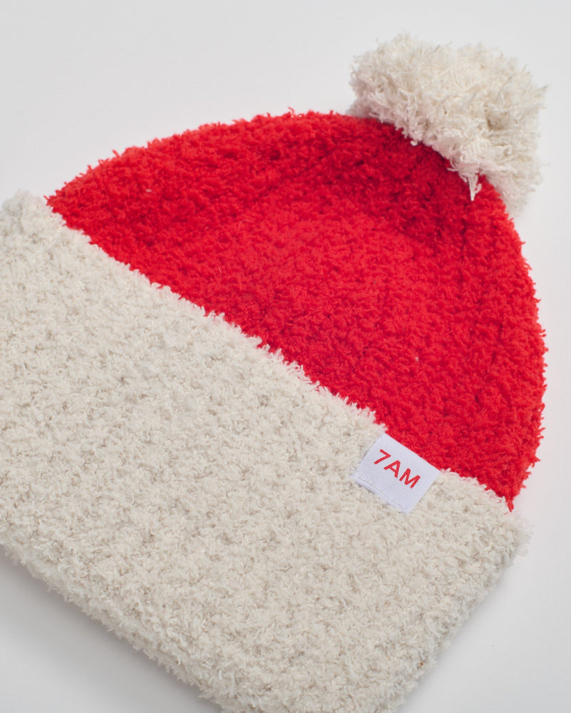 Santa Beanie • Fuzzy Holiday