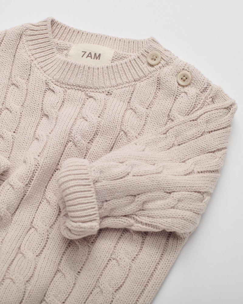 Cable Cotton Knit Set