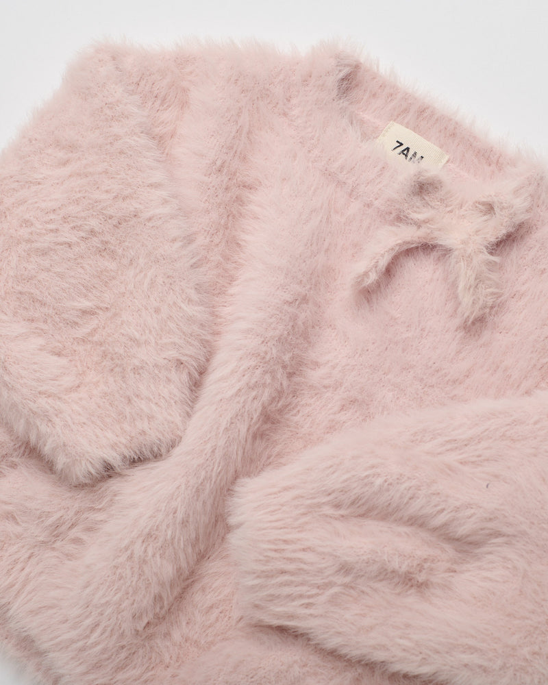 Boxy Bow Sweater • Furry