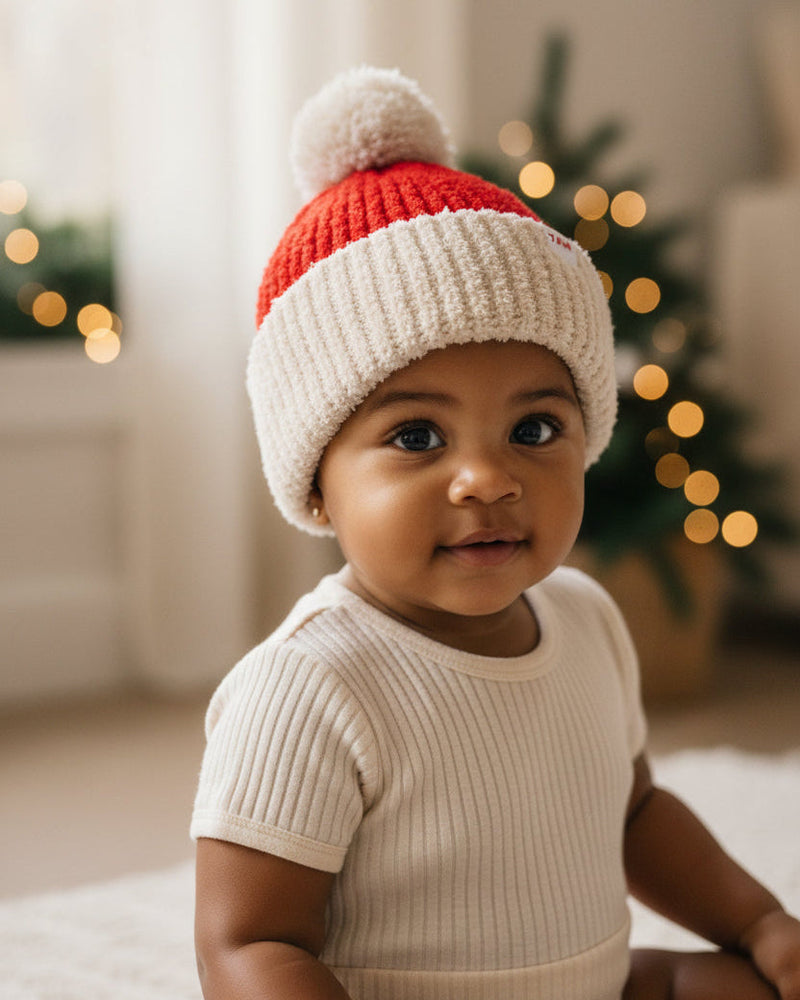 Santa Beanie • Fuzzy Holiday
