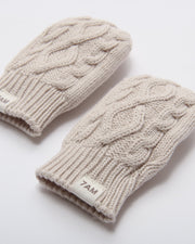 Cable Cotton Knit Mittens