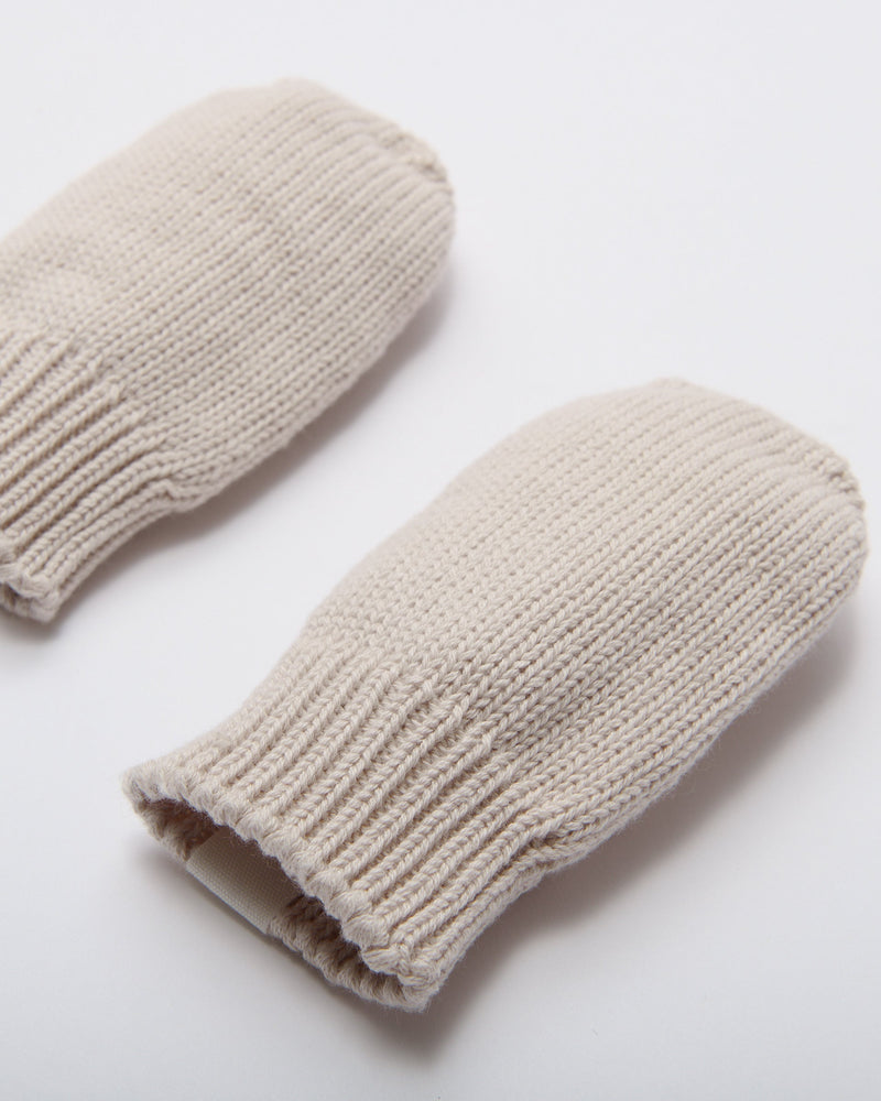 Cable Cotton Knit Mittens