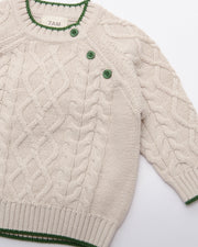 Cable Cotton Sweater - Holiday Edition
