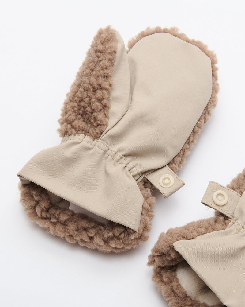 Sherpa Mittens • Benji Appliqué