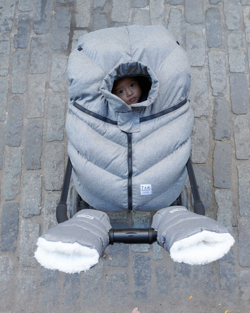 7AM - Car Seat Cocoon - Heathers - Heather Grey - 0-12M