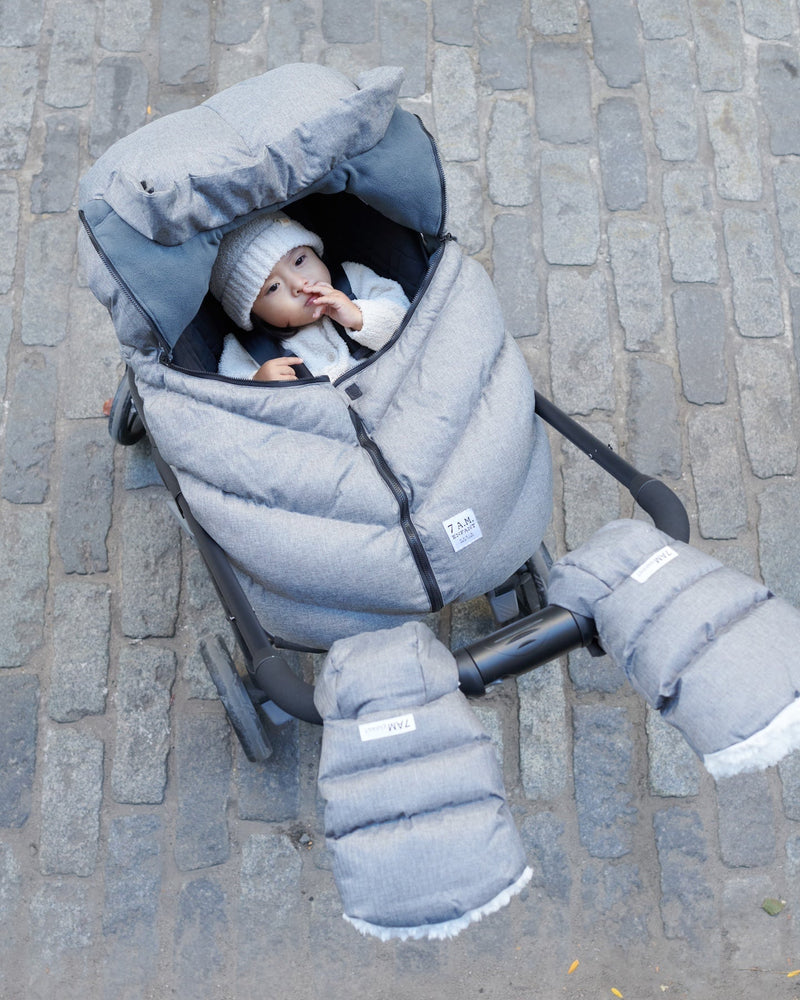7AM - Car Seat Cocoon - Heathers - Heather Grey - 0-12M