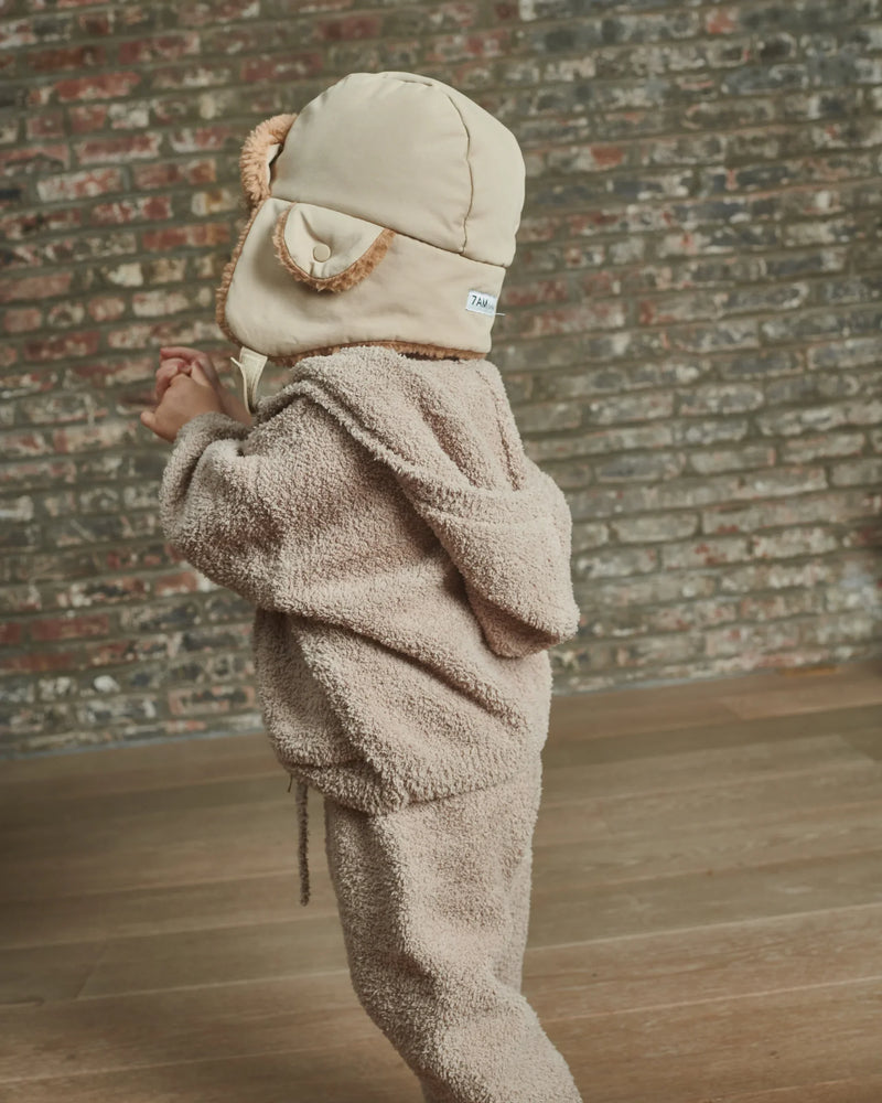 7AM Enfant - Gilet à Capuche Zippé - Peluche
