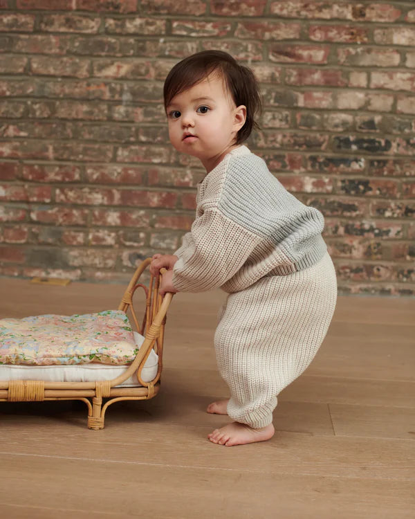 7AM - Long Sleeve Boxy Sweater - Chunky