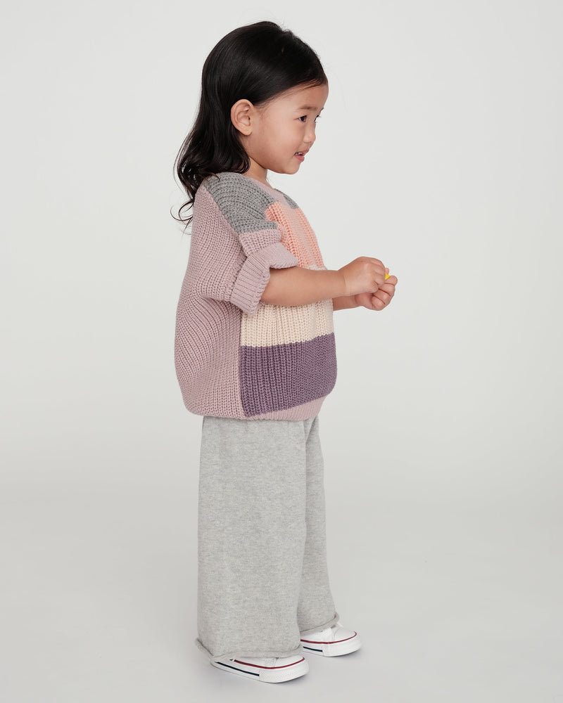 7AM - Sweater Tee Chunky | Cozy Textured Knit Pullover for Kids and Toddlers