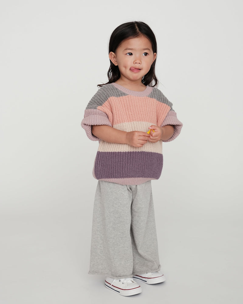 7AM - Sweater Tee Chunky | Cozy Textured Knit Pullover for Kids and Toddlers