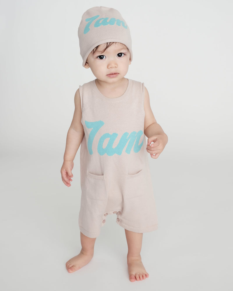 7AM - 7AM Logo Boxy Romper | Classic Boxy Infant Romper with Signature Logo