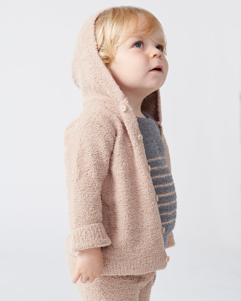 7AM - Hooded Cardigan - Fuzzy
