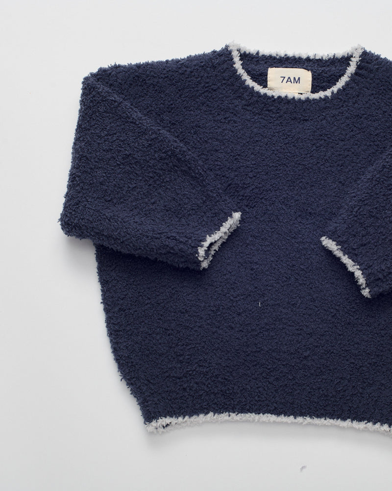 7AM - Boxy Sweater - Fuzzy