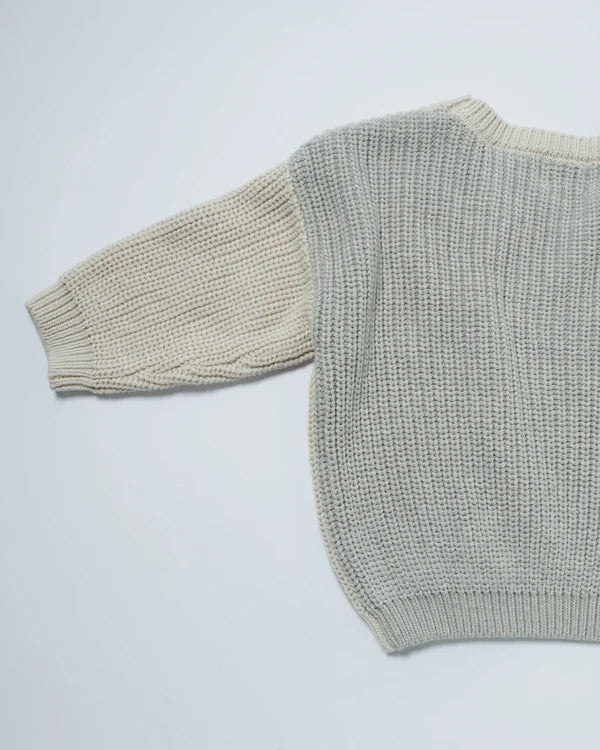 7AM - Long Sleeve Boxy Sweater - Chunky