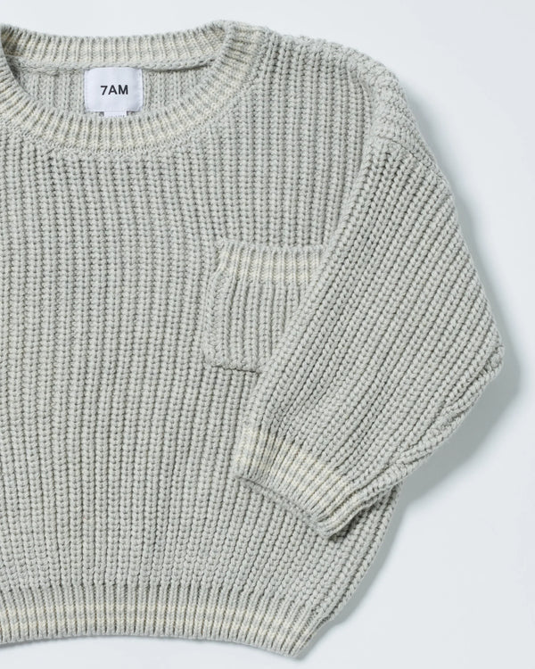 7AM - Boxy Sweater - Chunky Tennis