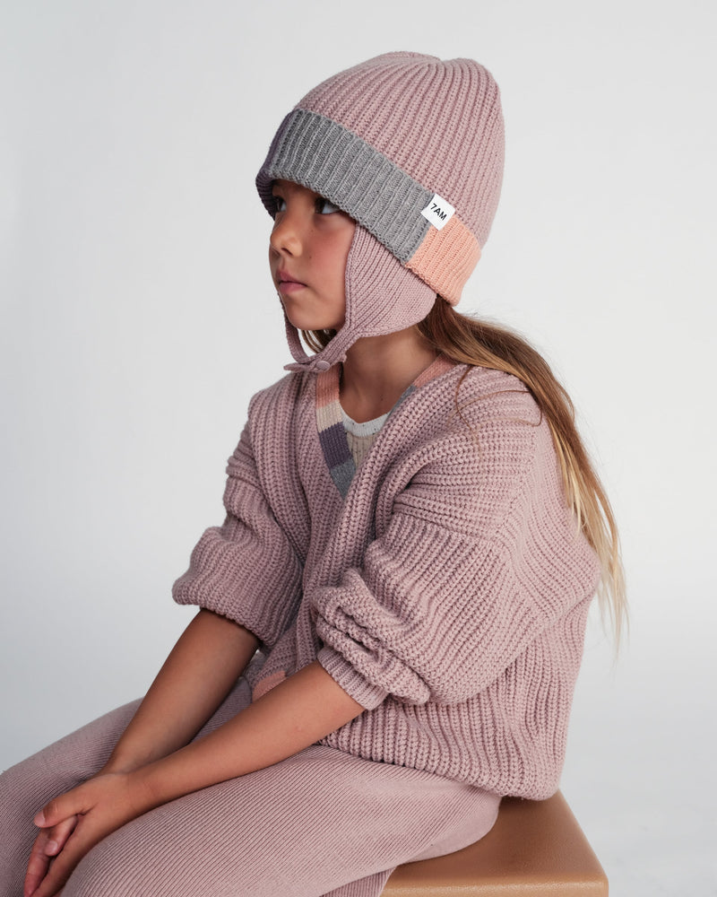 7AM - Beanie Flap Chunky | Baby and Kids Winter Beanie Collection for Cold Weather