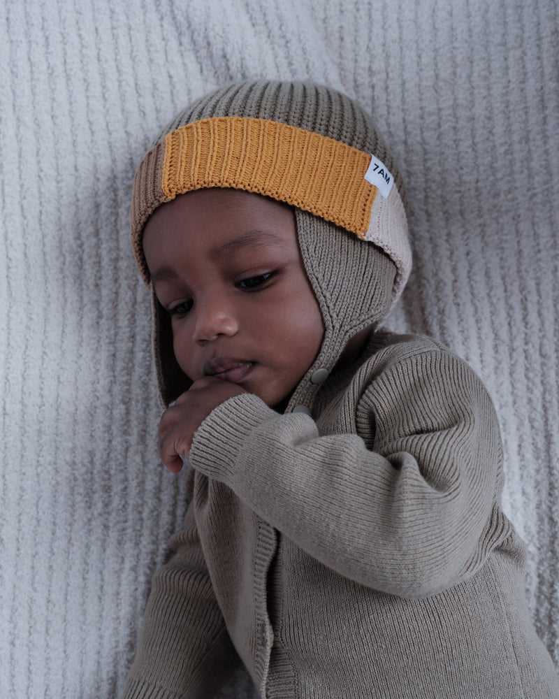7AM - Beanie Flap Chunky | Baby and Kids Winter Beanie Collection for Cold Weather