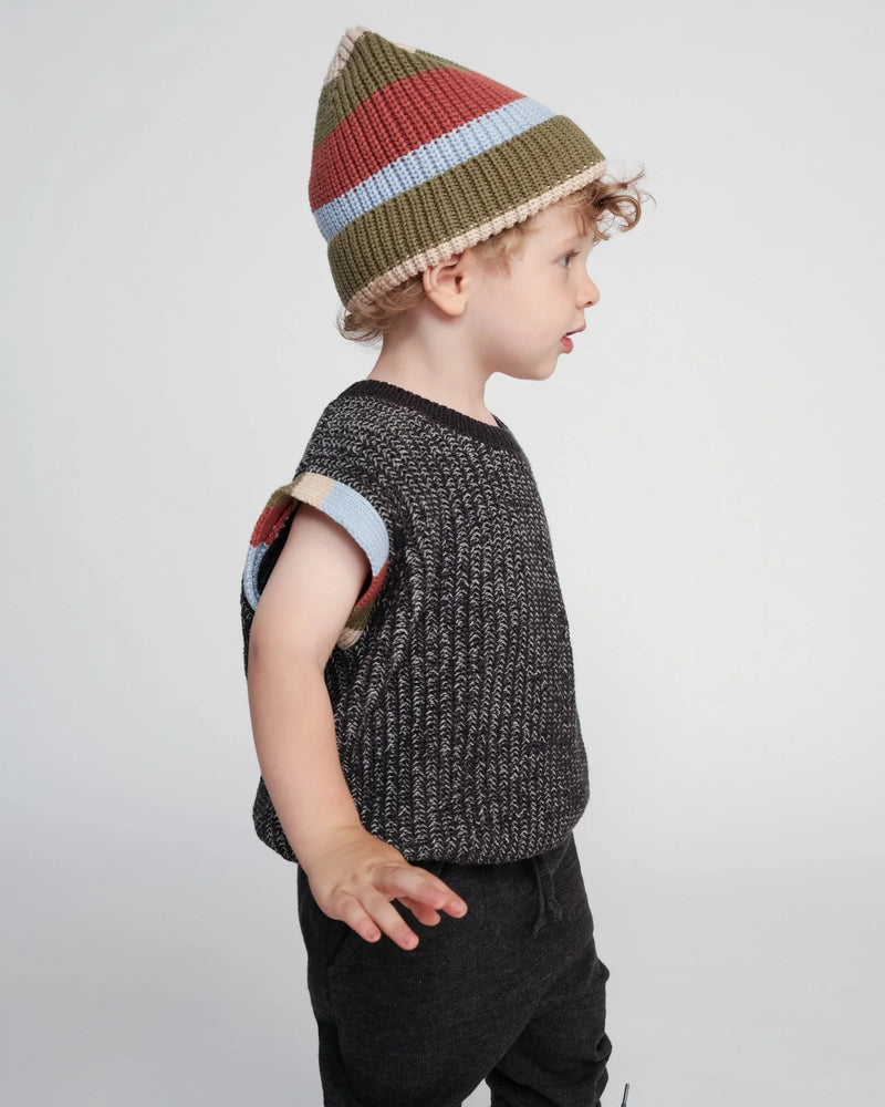 7AM - Beanie Stripe - Chunky | Striped Chunky Knit Baby & Kids Beanie Collection