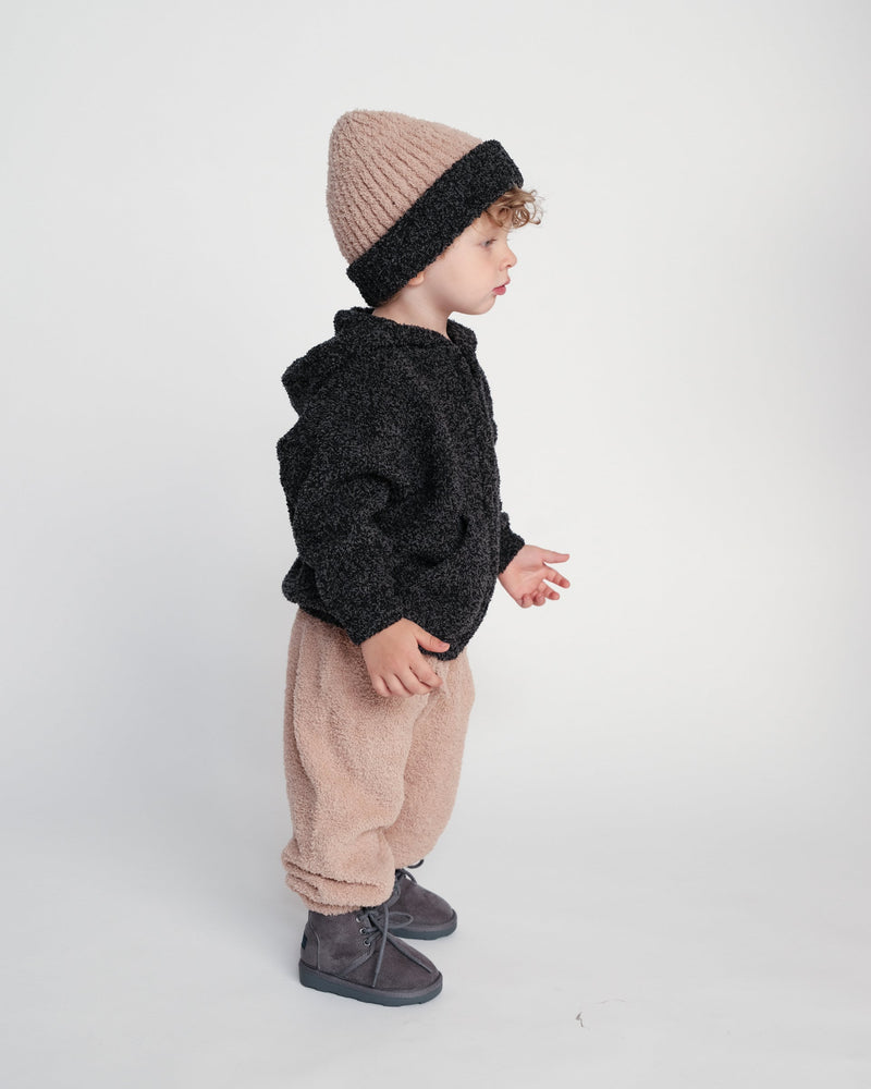 7AM Enfant - Gilet à Capuche Zippé - Peluche