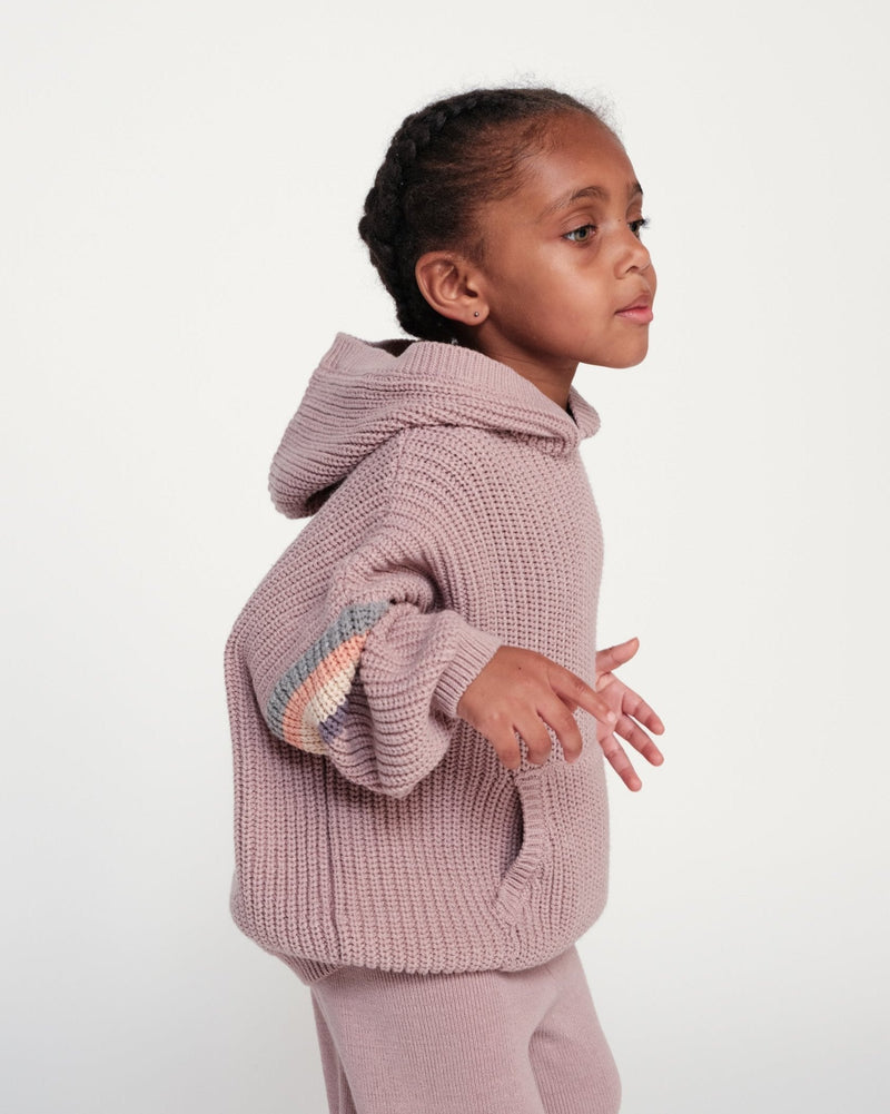 7AM - Hooded Boxy Sweater - Chunky