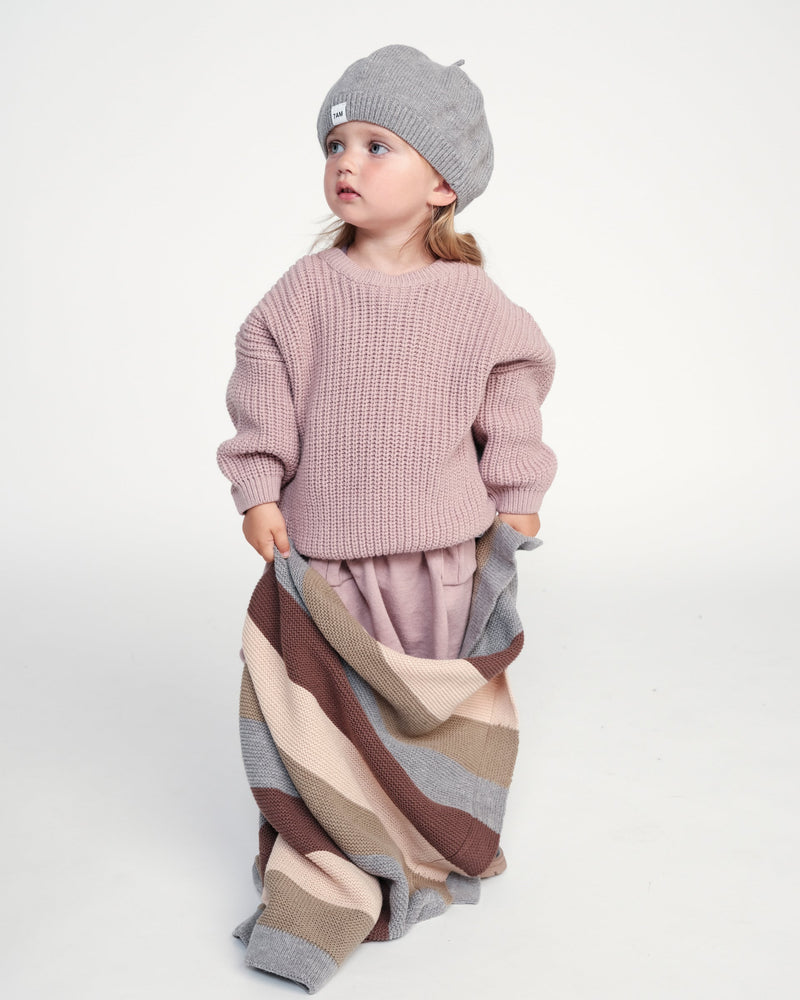 7AM - Beret Chunky | Kids Chunky Knit Beret Hat for Babies and Children