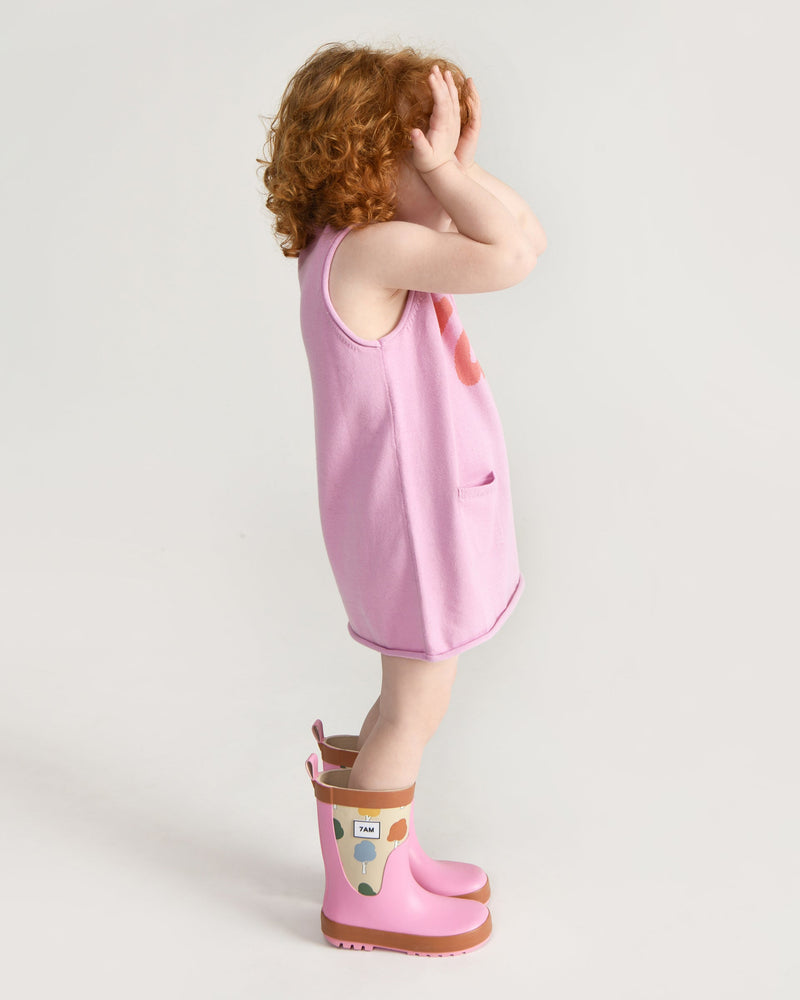 7AM - Logo Boxy Cotton Dress