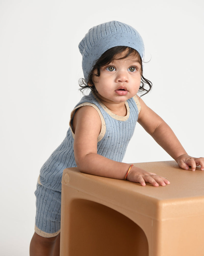 7AM - Tank Top - Hug Me - Lake Blue - 12-18M